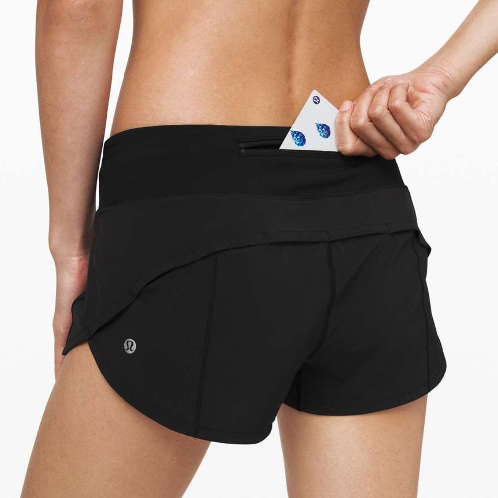 Lululemon Speed Up Short 2.5" Black size 10